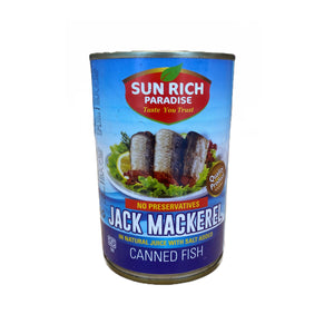 Jack Mackerel Canned Fish 425g- Sun Rich Paradise