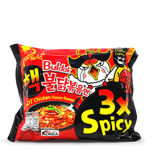 3x Spicy Hot Chicken Ramen Noodles 140g- Samyang