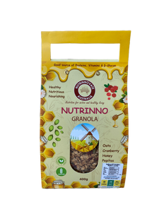 Nutrinno Granola with Cranberry & Honey 400g- Nutrinnovate Australia