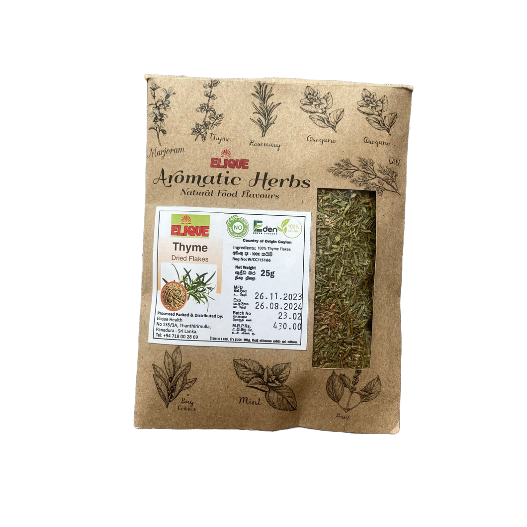 Dried Thyme 25g- Elique Aromatic Herbs