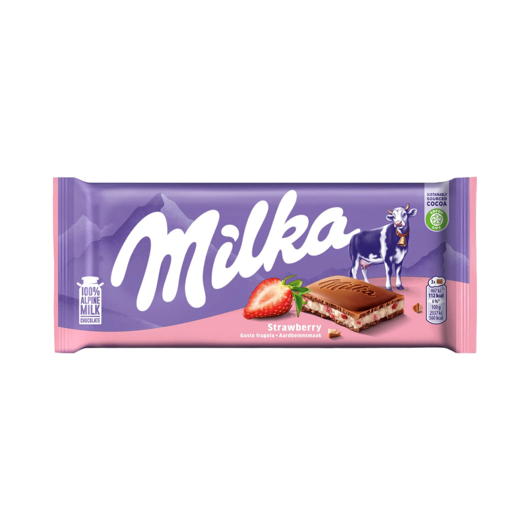 Milka Strawberry Chocolate 100g (Italy)