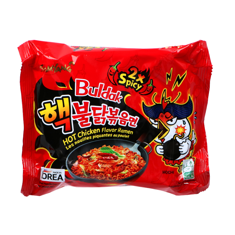 2x Spicy Hot Chicken Ramen Noodles 140g- Samyang