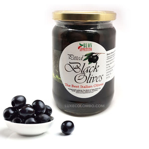 Pitted Black Olives 220g