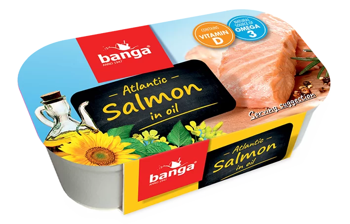 Atlantic Salmon in oil 120g - Banga