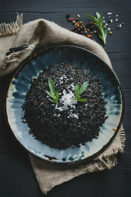 Halloween Black Rice Risotto