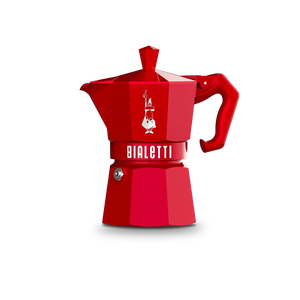 Moka Exclusive red 3 cups - Bialetti