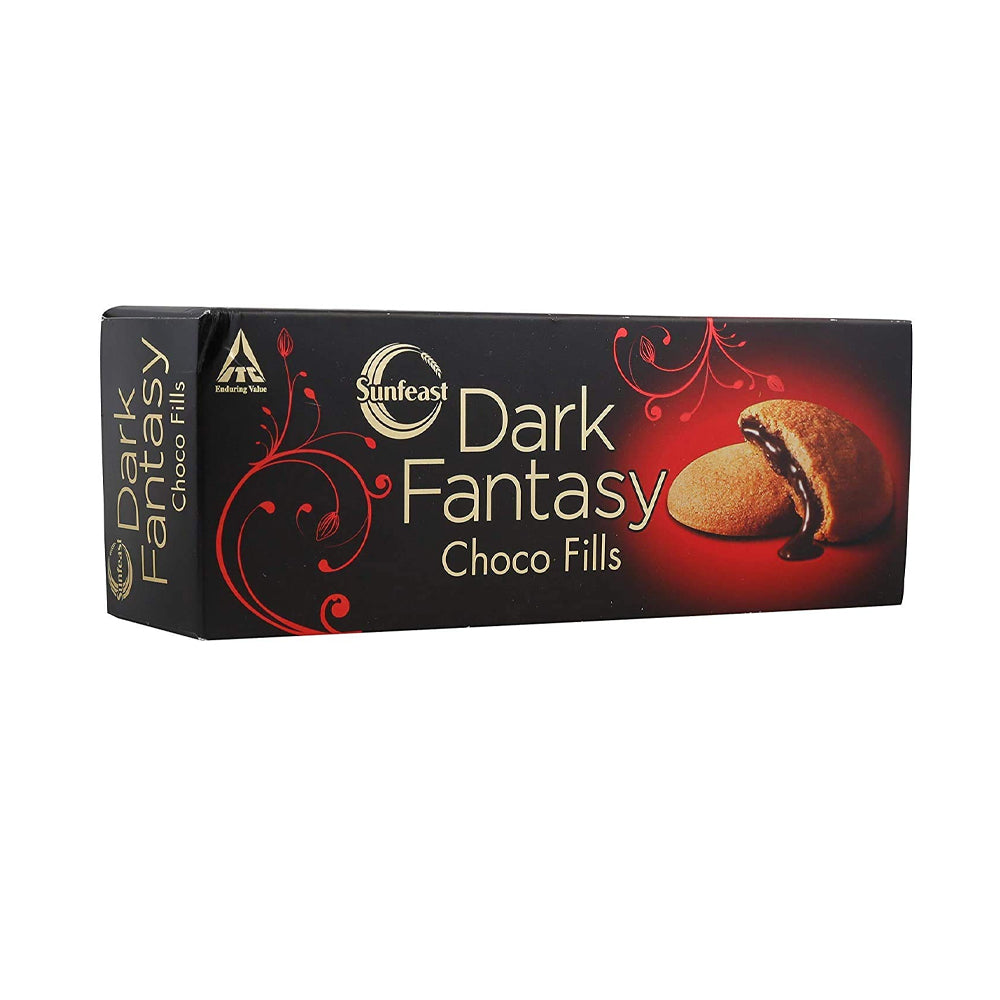 Sunfeast Bansi Dark Fantasy Choco Cookie Biscuits 50g (From India)