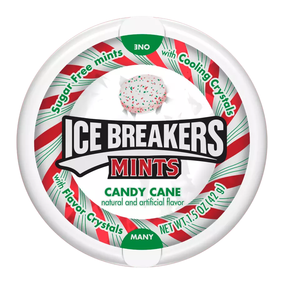 Candy Cane Sugar Free Mints 42g- ICE BREAKERS
