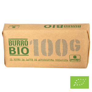 Organic Unsalted Butter with Alps Milk 100g - Prealpi