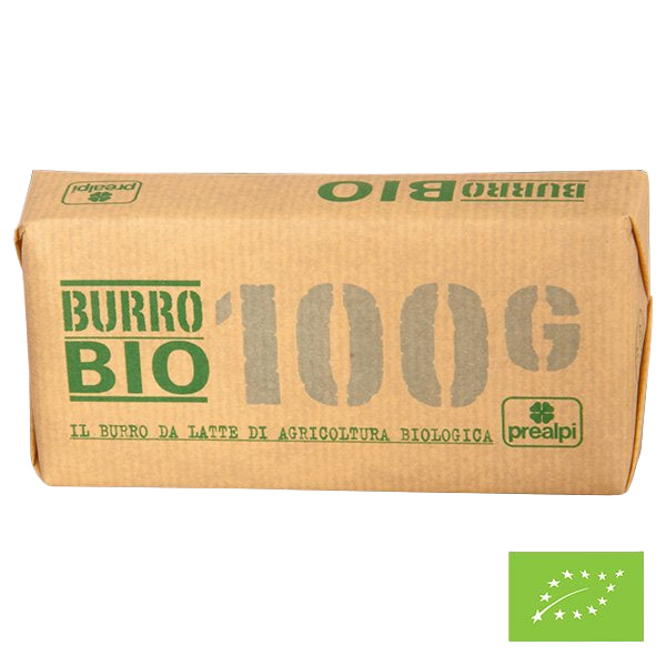 Organic Unsalted Butter with Alps Milk 100g - Prealpi