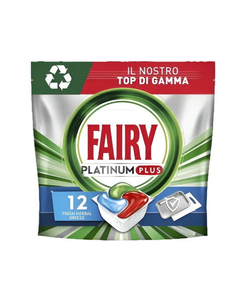 Platinum Plus Dishwashing Capsules x 12 Yellow - Fairy