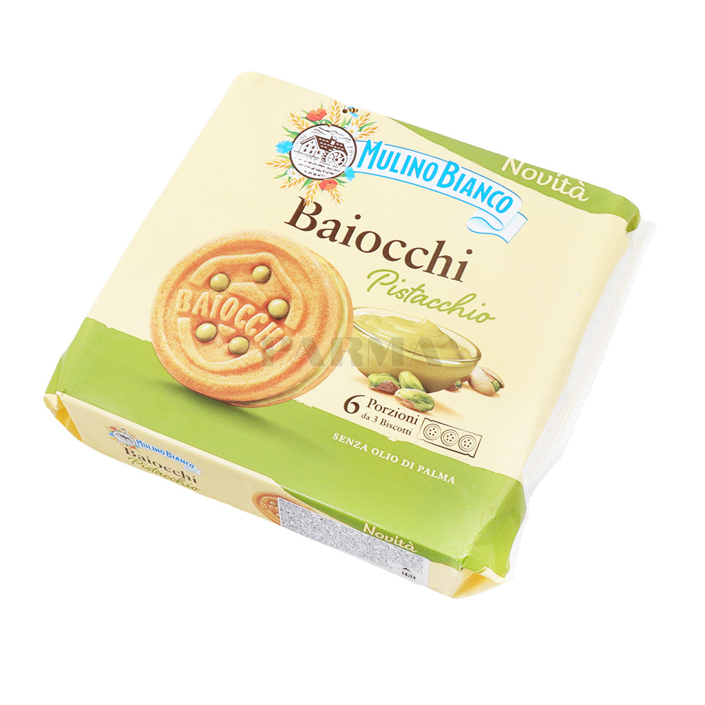 Baiocchi Pistachio Biscuits 168g- Mulino Bianco