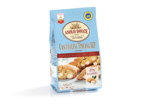 Cantucci Toscana biscuit Almonds 22% 125g- Asolo Dolce