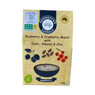Blueberry & Cranberry Muesli 230g- Nutrinnovate Australia