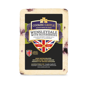 Wensleydale with Blueberries 180g - Coombe Castle