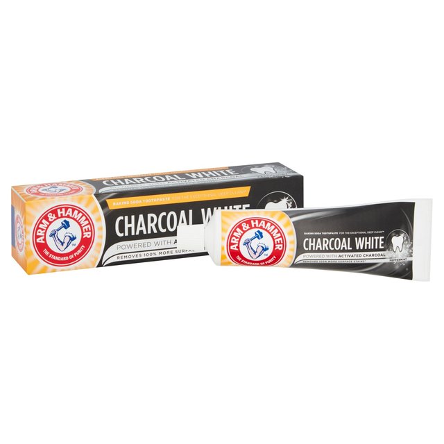 Charcoal White tooth paste 75ml - Arm & hammer