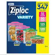 Ziploc Easy Open Bags Variety Pack 347pcs - SC Johnson