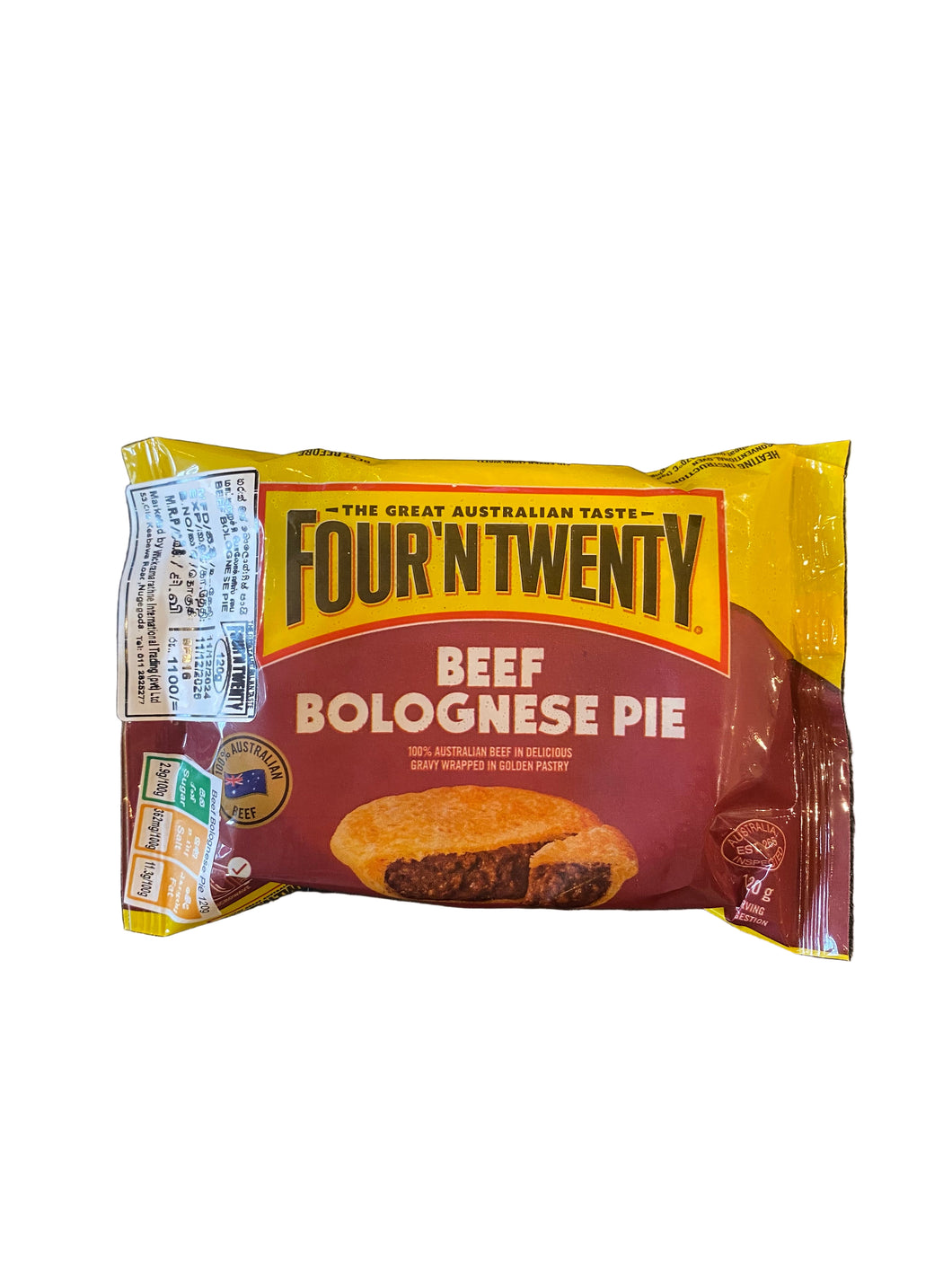 Four 'n twenty Beef Bolognese pie - 120g