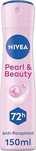 NIVEA Antiperspirant Spray for Women, Pearl & Beauty Pearl Extracts