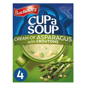 Cream Of Asparagus Croutons 4 Pack 117g - Batchelors Cup A Soup