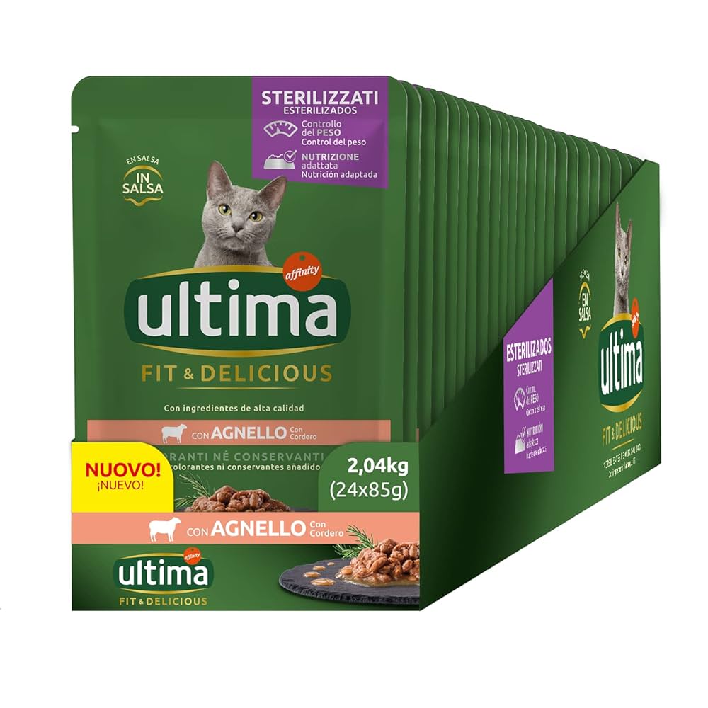 Cat Food Fit And Delicious Adult - Lamb- Agnello - 85g - Ultima