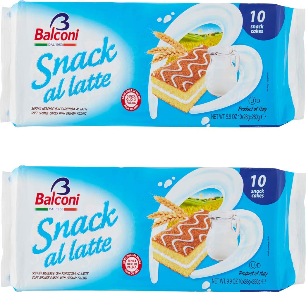 Sponge Cake Latte Snack 350g - Balconi