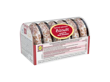 Spiced Glazed Chocolate  Biscuits  200g - Favorina