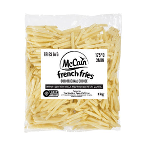 French Fries Ready-To-Fry Premium 6 mm 1Kg - McCain (From Italy)