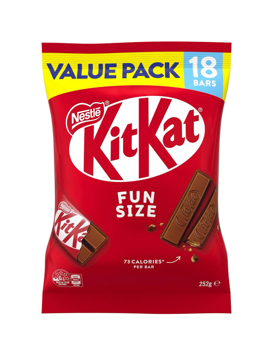 KitKat Milk Chocolate 18 Mini Bars 252g - Nestle