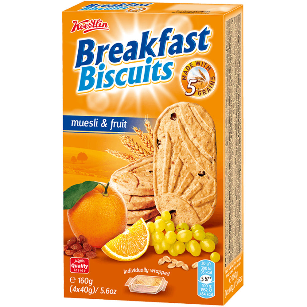 Breakfast Biscuits Fruits 160g - Koestlin