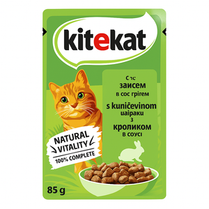 Cat Food rabbit meat in Sauce 85g - KiteKat