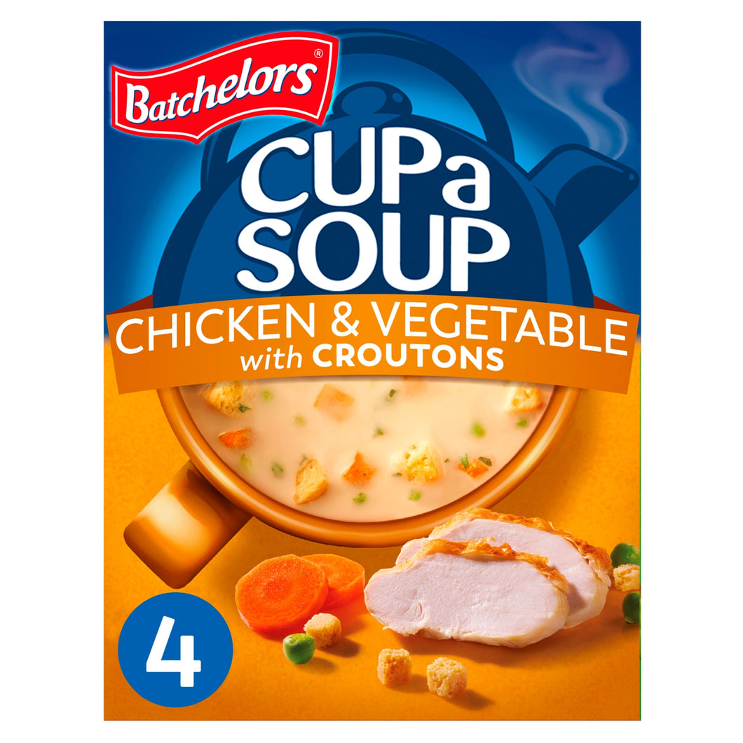 Chicken & Vegetable Croutons 4 Pack 110g - Batchelors Cup A Soup