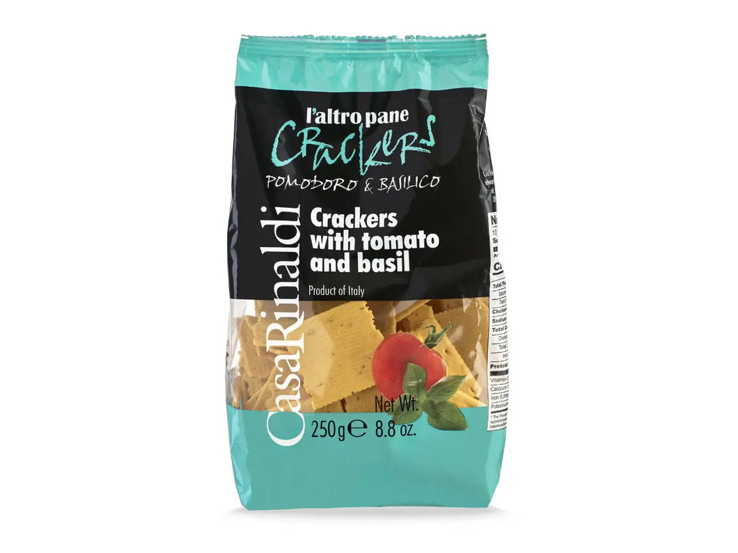 Crackers with tomato and basil 250g - Casa Rinaldi