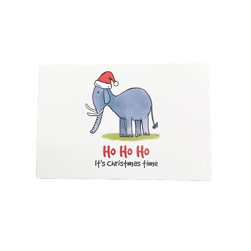 Elly Ho Ho Ho Christmas Post Card