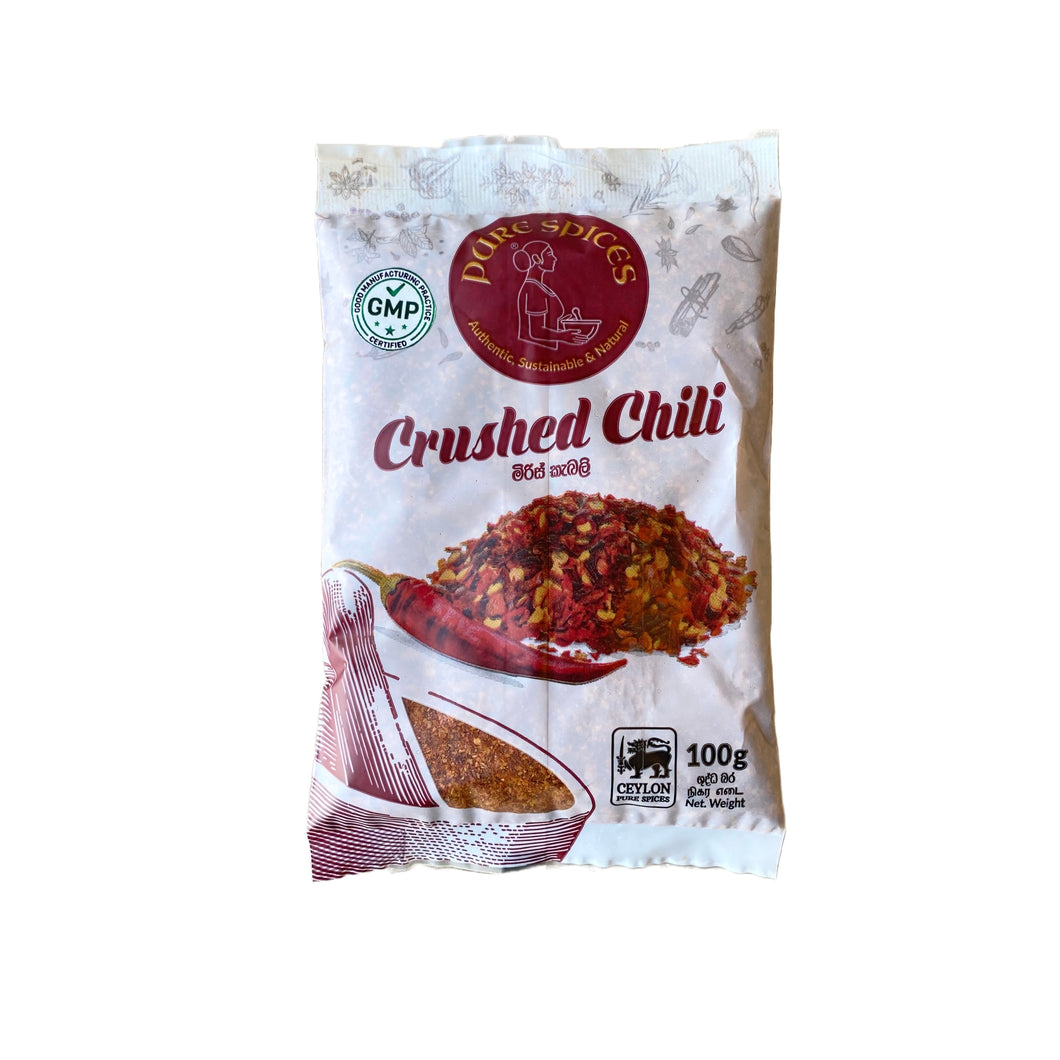 Crushed Chili 100g (GMP Certified)- Pure Spices