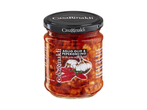 Garlic Hot pepper (aglio olio) Sauce 190g - Casa Rinaldi