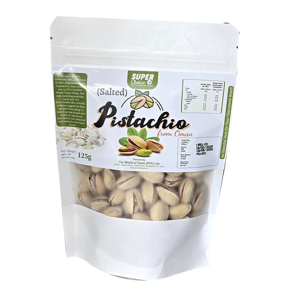 Salted Pistachio 125g in Shell - Super Choice
