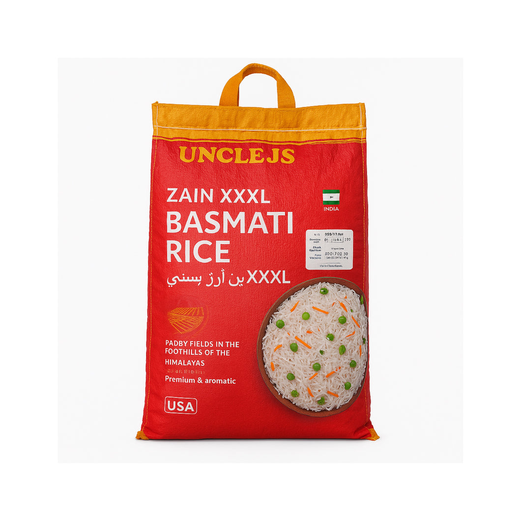 Zain Basmati Rice XXXL 5kg - Uncle J’s