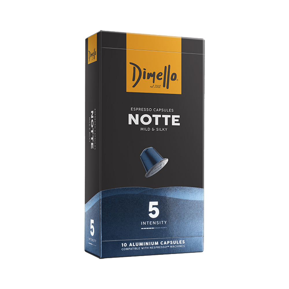 Notte Espresso 10 Capsules (Nespresso Compatible) - Dimello