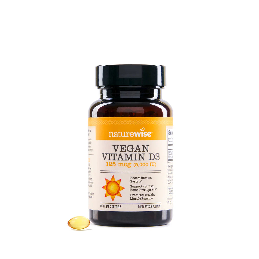 Vitamin D-3 5000 IU 200 Softgels - Naturewise