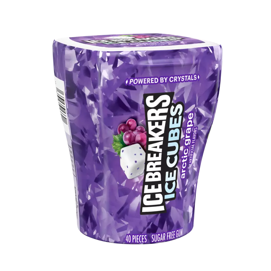 Ice Cubes Arctic Grape Sugar Free Gum 40pcs - ICE BREAKERS