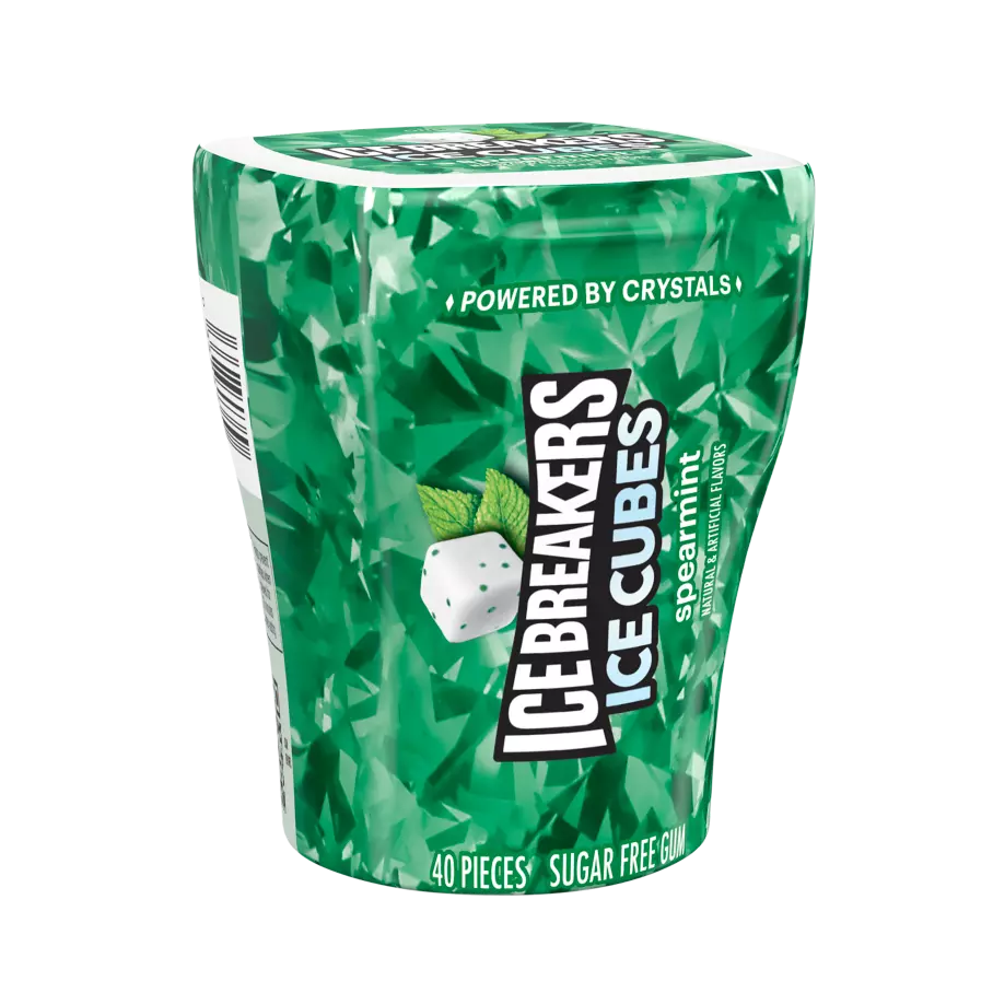 Ice Cubes Spearmint Sugar Free Gum 40pcs - ICE BREAKERS
