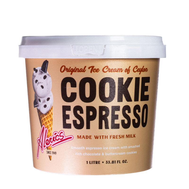 Cookie Espresso Ice Cream 1L- Alerics