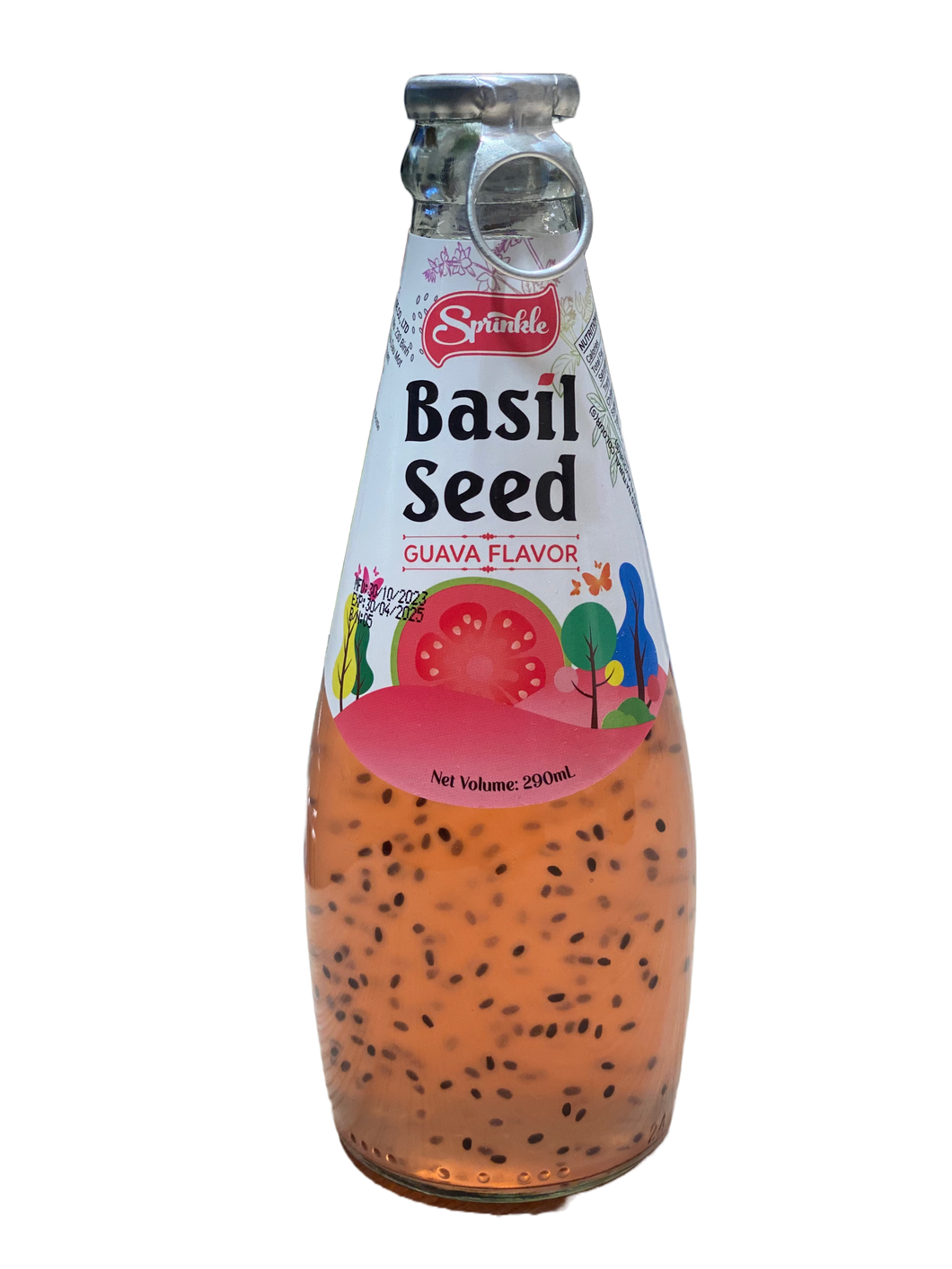 Guava Flavored Basil Seed Drink 290ml- Sprinkle