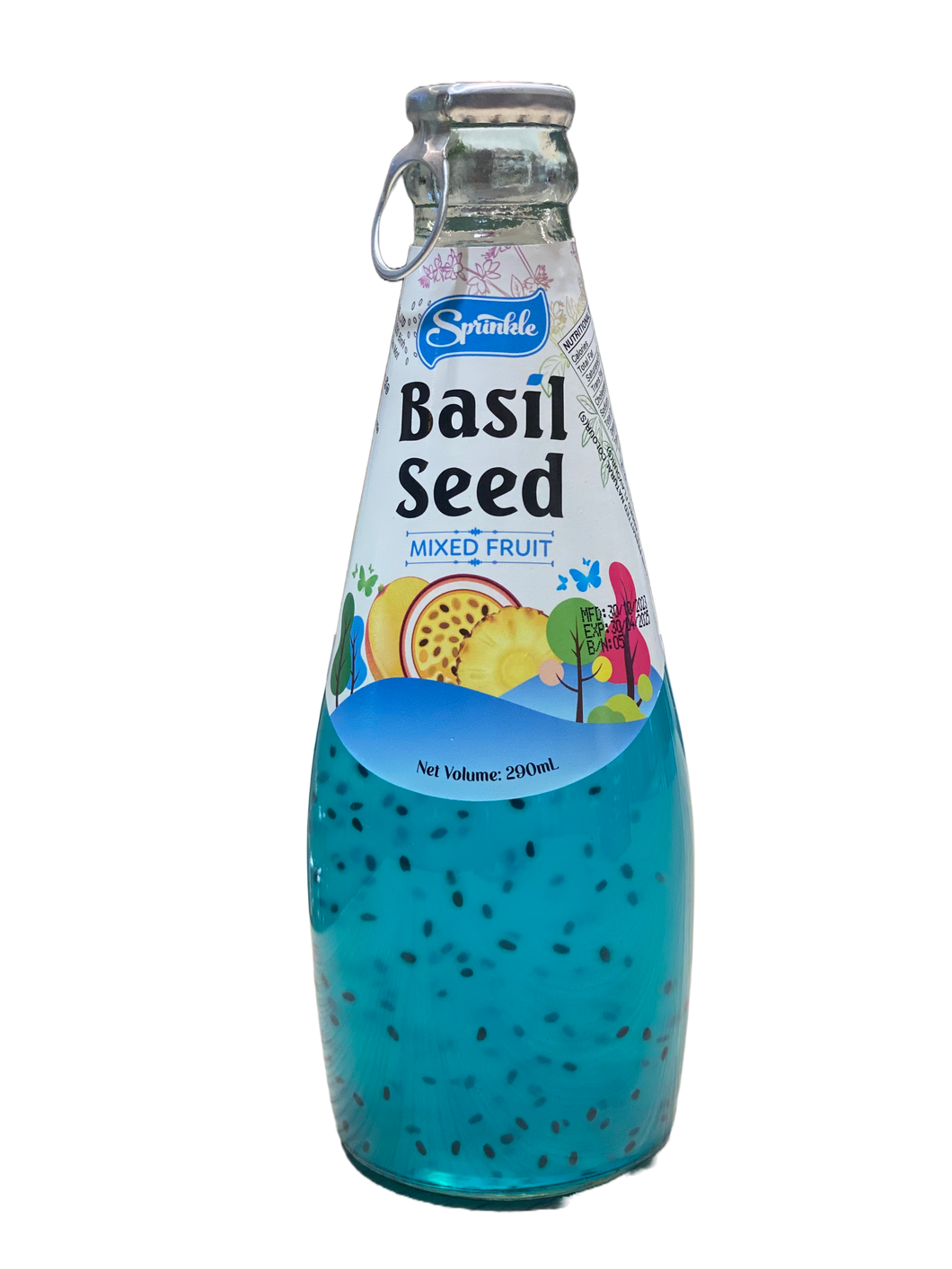 Mixed Fruit Flavored Basil Seed Drink 290ml- Sprinkle
