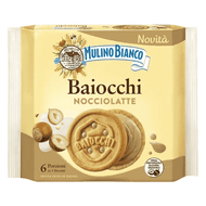 Baiocchi Hazelnut Milk Chocolate Biscuits 168g    - Mulino Bianco