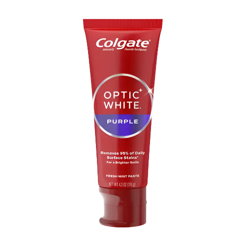 Optic White Purple Toothpaste for Teeth Whitening 119g - Colgate