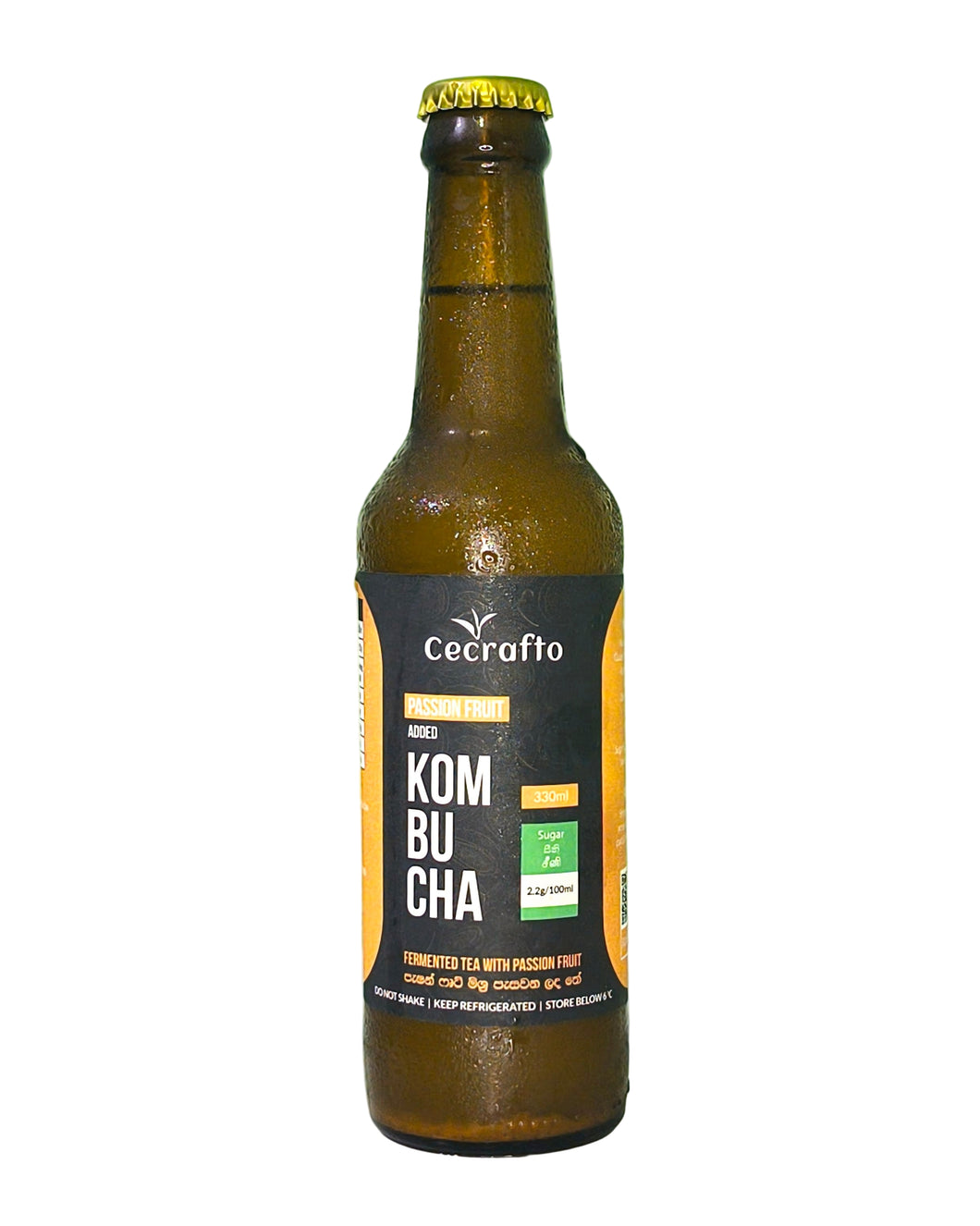 Passion Fruit Kombucha 330ml- Cecrafto