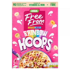 Rainbow Hoops Cereal Gluten Free 300g- ASDA