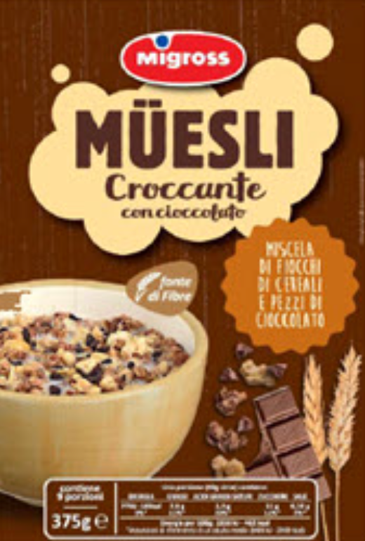 Muesli Croccante with Chocolate 375g - Migross